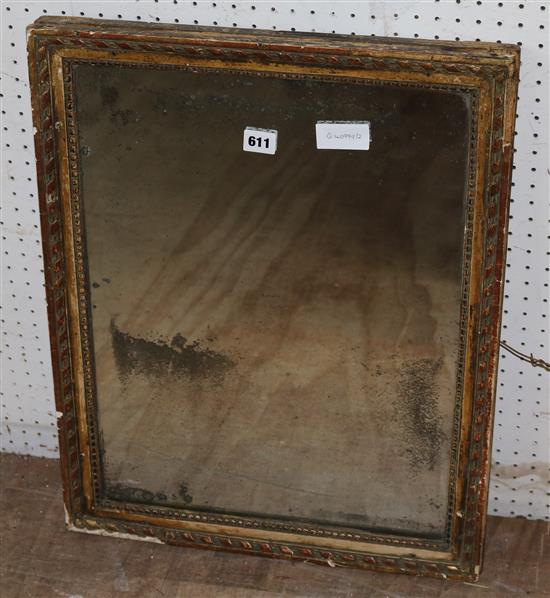 Gilt framed wall mirror